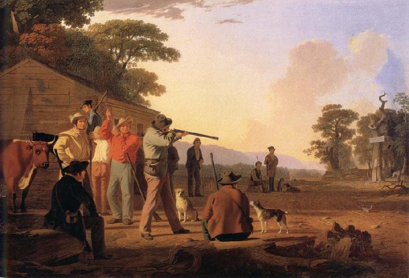 George Caleb Bingham Shooting For the Beef